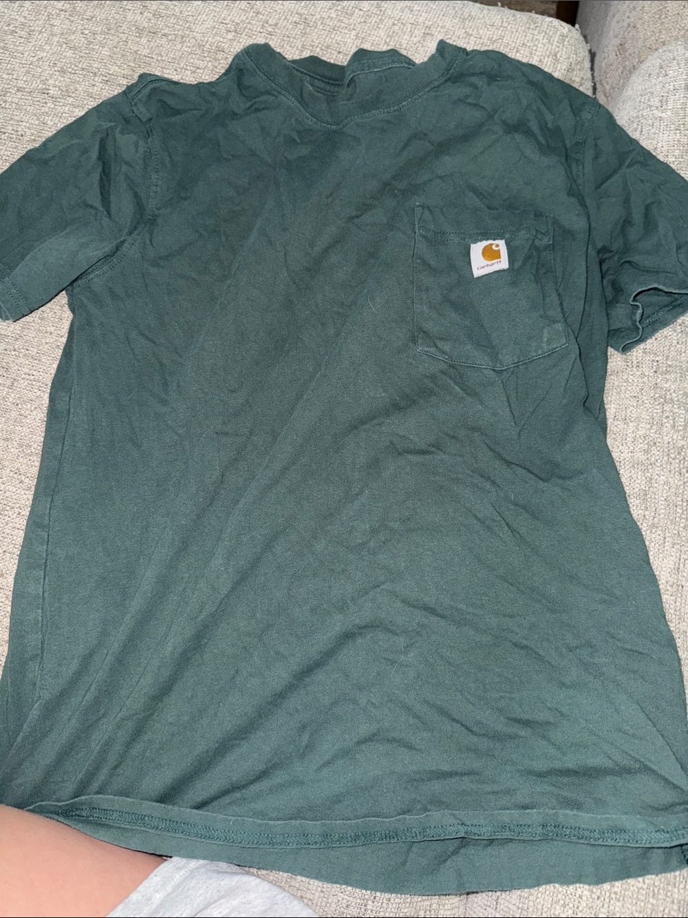 Carhartt Women’s Pocket Tee in Forest Green